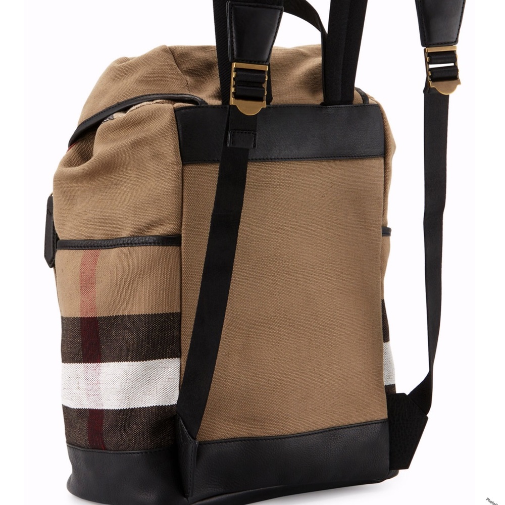 Burberry Tan and Black Men's Backpack